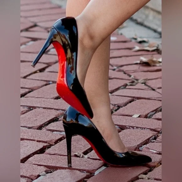 Christian Louboutin Black Pigalle 100 mm pumps - Picture 2 of 11